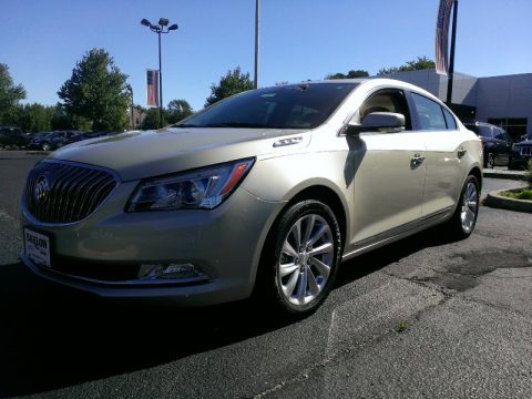 Champagne Silver Metallic Buick LaCrosse Leather.  Click to enlarge.
