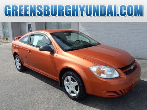 Sunburst Orange Metallic Chevrolet Cobalt LS Coupe.  Click to enlarge.