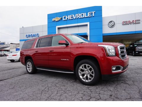 Crystal Red Tintcoat GMC Yukon XL SLT.  Click to enlarge.