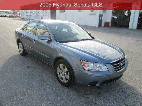 Slate Blue Hyundai Sonata GLS.  Click to enlarge.