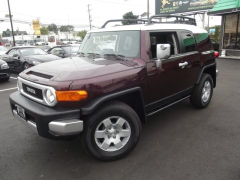 Black Cherry Pearl Toyota FJ Cruiser 4WD.  Click to enlarge.