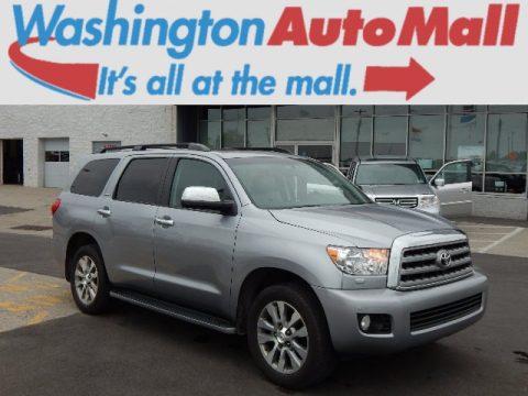 Silver Sky Metallic Toyota Sequoia Limited 4WD.  Click to enlarge.