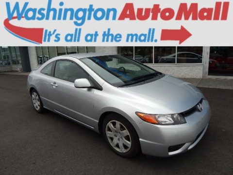 Alabaster Silver Metallic Honda Civic LX Coupe.  Click to enlarge.