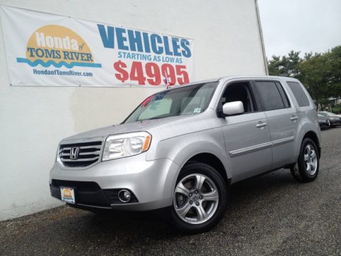 Alabaster Silver Metallic Honda Pilot EX-L 4WD.  Click to enlarge.