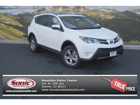 Super White Toyota RAV4 XLE AWD.  Click to enlarge.
