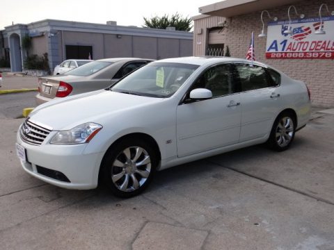 Ivory Pearl Infiniti M 35 Sport Sedan.  Click to enlarge.