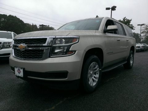 Champagne Silver Metallic Chevrolet Suburban LS.  Click to enlarge.