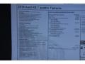  2014 Audi RS 7 4.0 TFSI quattro Window Sticker #26