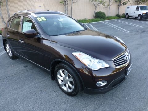 Dark Currant Red Infiniti EX 35 Journey AWD.  Click to enlarge.