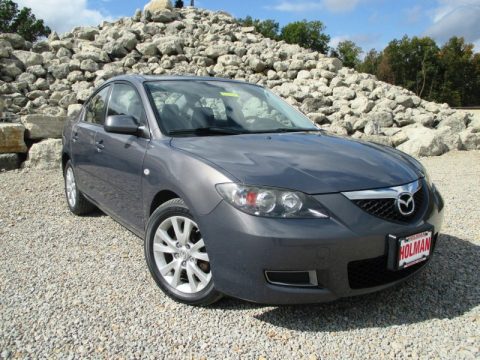 Galaxy Gray Mica Mazda MAZDA3 i Touring Sedan.  Click to enlarge.