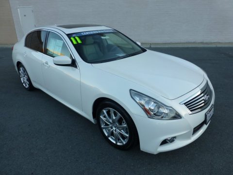 Moonlight White Infiniti G 37 Journey Sedan. Click to enlarge. Moonlight White Infiniti G 37 Journey Sedan. Click to enlarge.