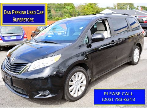 Black Toyota Sienna LE AWD.  Click to enlarge.