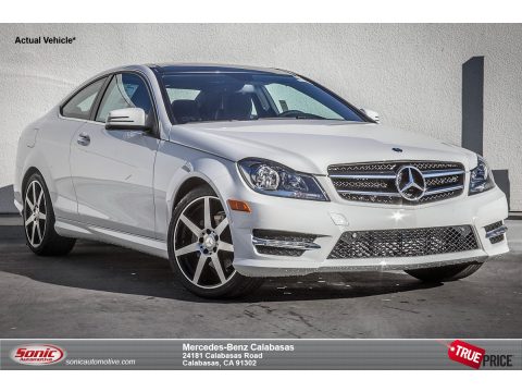 Polar White Mercedes-Benz C 250 Coupe.  Click to enlarge.