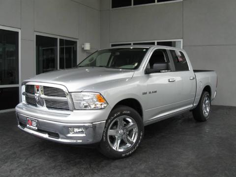 Bright Silver Metallic Dodge Ram 1500 Big Horn Edition Crew Cab.  Click to enlarge.