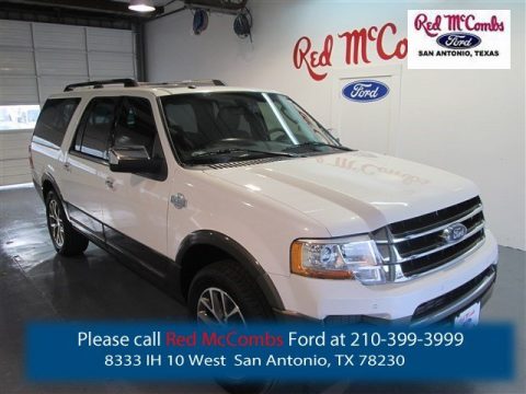 White Platinum Metallic Tri-Coat Ford Expedition EL King Ranch.  Click to enlarge.
