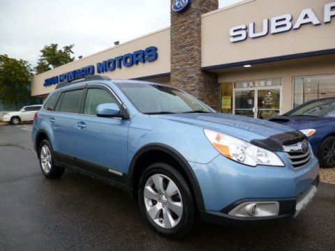 Sky Blue Metallic Subaru Outback 3.6R Limited Wagon.  Click to enlarge.