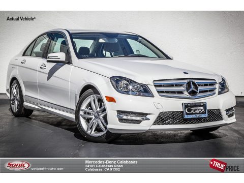 Polar White Mercedes-Benz C 250 Sport.  Click to enlarge.