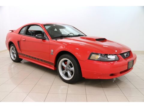 Torch Red Ford Mustang V6 Coupe.  Click to enlarge.