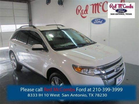 White Platinum Ford Edge Limited.  Click to enlarge.