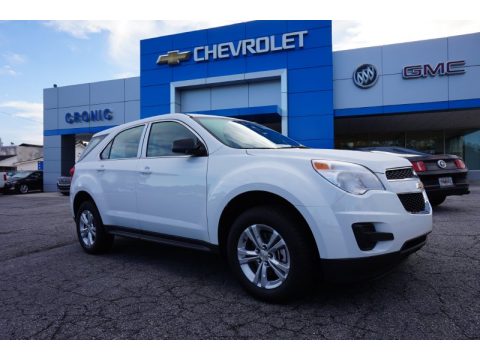 Summit White Chevrolet Equinox LS.  Click to enlarge.