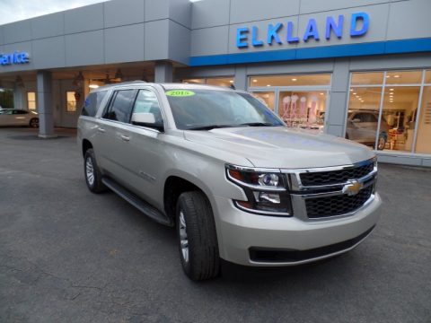 Champagne Silver Metallic Chevrolet Suburban LS 4WD.  Click to enlarge.