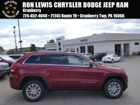 Deep Cherry Red Crystal Pearl Jeep Grand Cherokee Laredo 4x4.  Click to enlarge.