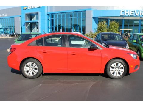 Red Hot Chevrolet Cruze LS.  Click to enlarge.