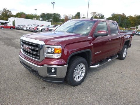 Sonoma Red Metallic GMC Sierra 1500 SLE Crew Cab 4x4.  Click to enlarge.