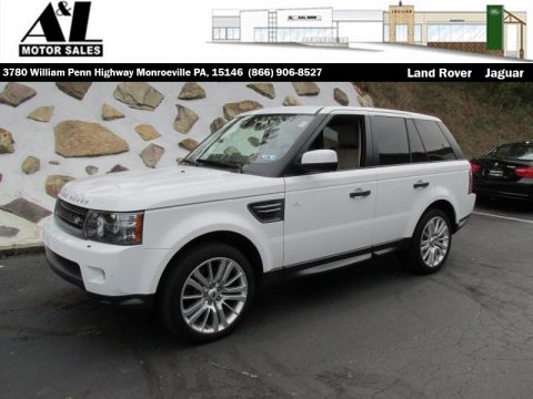 Fuji White Land Rover Range Rover Sport HSE LUX.  Click to enlarge.