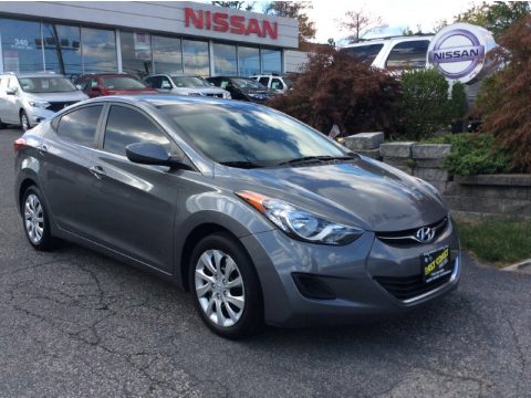 Harbor Gray Metallic Hyundai Elantra GLS.  Click to enlarge.