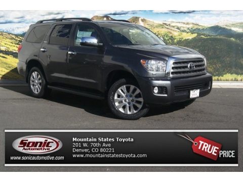 Magnetic Gray Metallic Toyota Sequoia Platinum 4x4.  Click to enlarge.