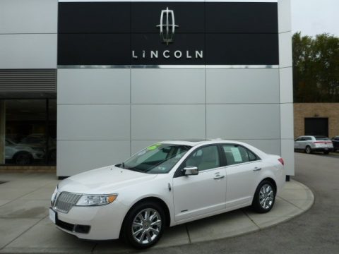 White Platinum Metallic Tri-Coat Lincoln MKZ Hybrid.  Click to enlarge.