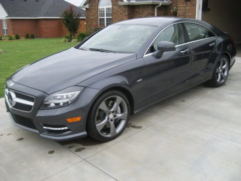 Steel Grey Metallic Mercedes-Benz CLS 550 4Matic Coupe.  Click to enlarge.