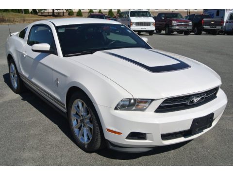Performance White Ford Mustang V6 Premium Coupe.  Click to enlarge.