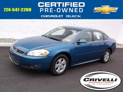 Aqua Blue Metallic Chevrolet Impala LT.  Click to enlarge.