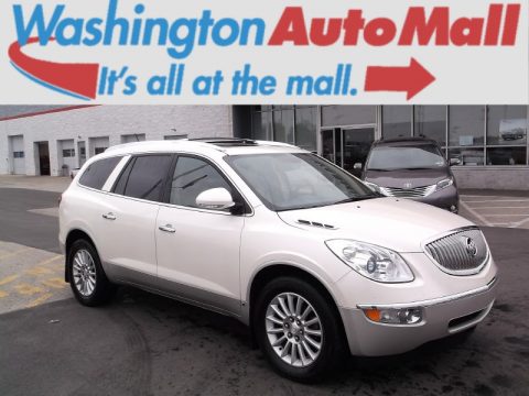 White Diamond Tricoat Buick Enclave CXL AWD.  Click to enlarge.