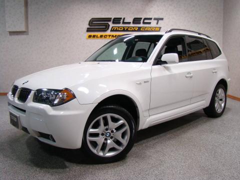 Alpine White BMW X3 3.0i.  Click to enlarge.