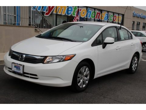 Taffeta White Honda Civic LX Sedan.  Click to enlarge.