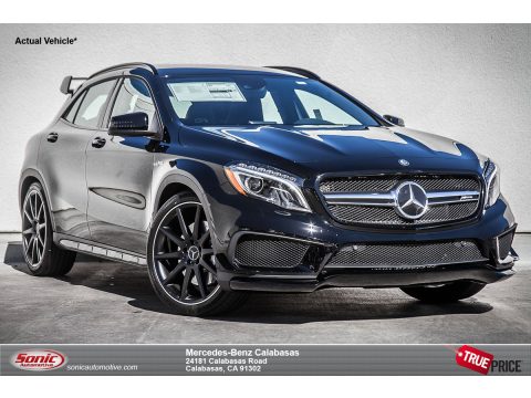 Night Black Mercedes-Benz GLA 45 AMG 4Matic.  Click to enlarge.