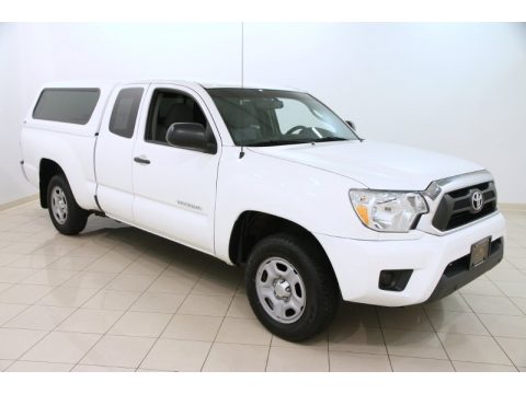 Super White Toyota Tacoma Access Cab.  Click to enlarge.