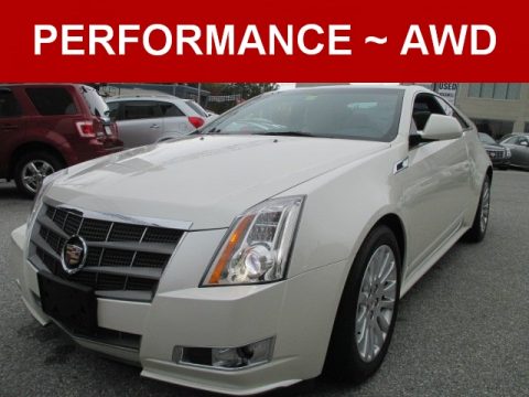 White Diamond Tricoat Cadillac CTS 4 AWD Coupe.  Click to enlarge.