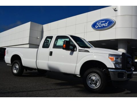 Oxford White Ford F250 Super Duty XL Super Cab 4x4.  Click to enlarge.
