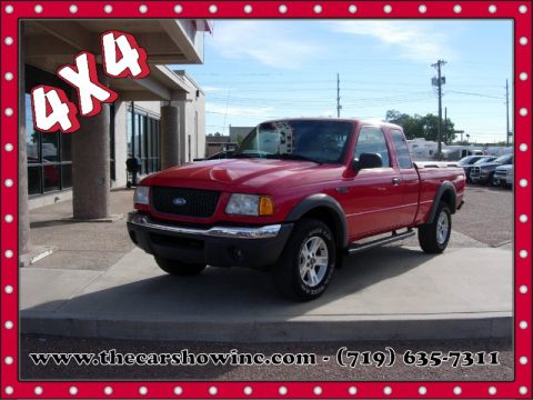 Bright Red Ford Ranger XLT SuperCab 4x4.  Click to enlarge.