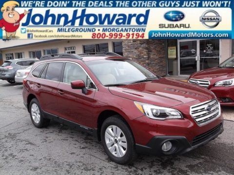 Venetian Red Pearl Subaru Outback 2.5i Premium.  Click to enlarge.