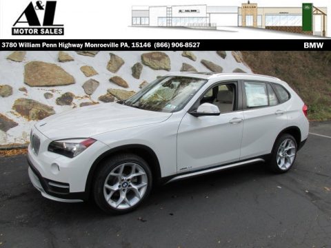 Alpine White BMW X1 xDrive28i.  Click to enlarge.