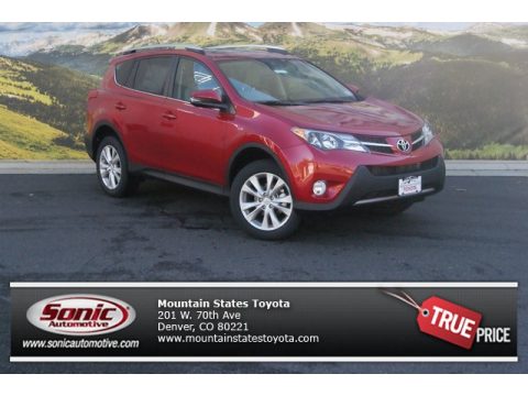 Barcelona Red Metallic Toyota RAV4 Limited AWD.  Click to enlarge.