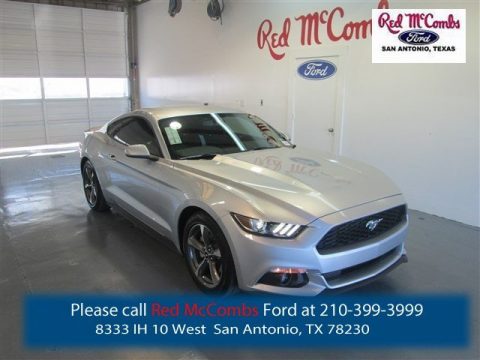 Ingot Silver Metallic Ford Mustang V6 Coupe.  Click to enlarge.