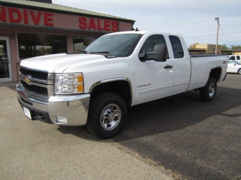 Summit White Chevrolet Silverado 2500HD LT Extended Cab 4x4. Click to enlarge. Summit White Chevrolet Silverado 2500HD LT Extended Cab 4x4. Click to enlarge.
