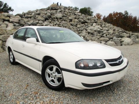 White Chevrolet Impala LS.  Click to enlarge.