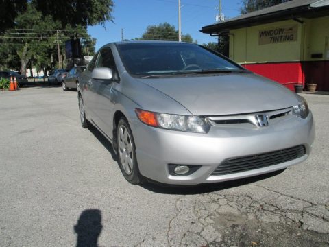 Alabaster Silver Metallic Honda Civic LX Coupe.  Click to enlarge.